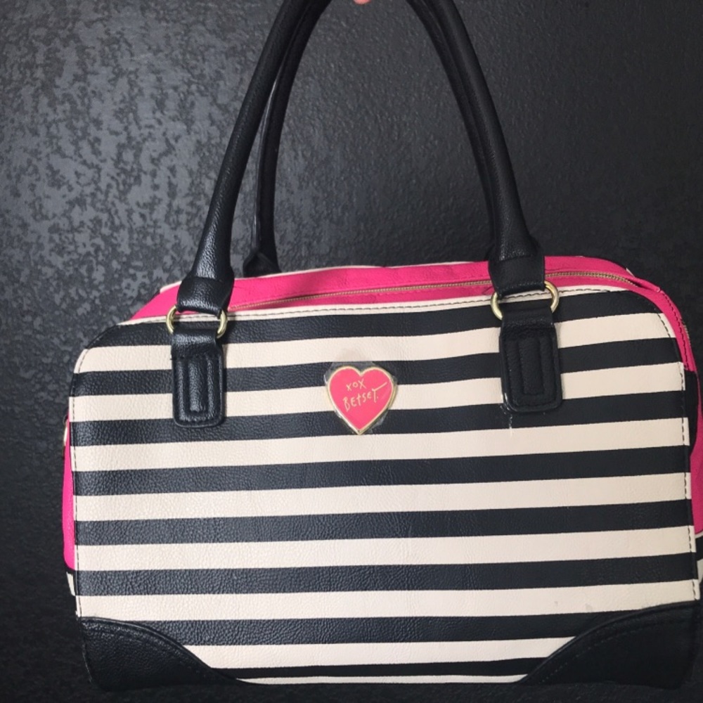 Betsey Johnson Striped Purse